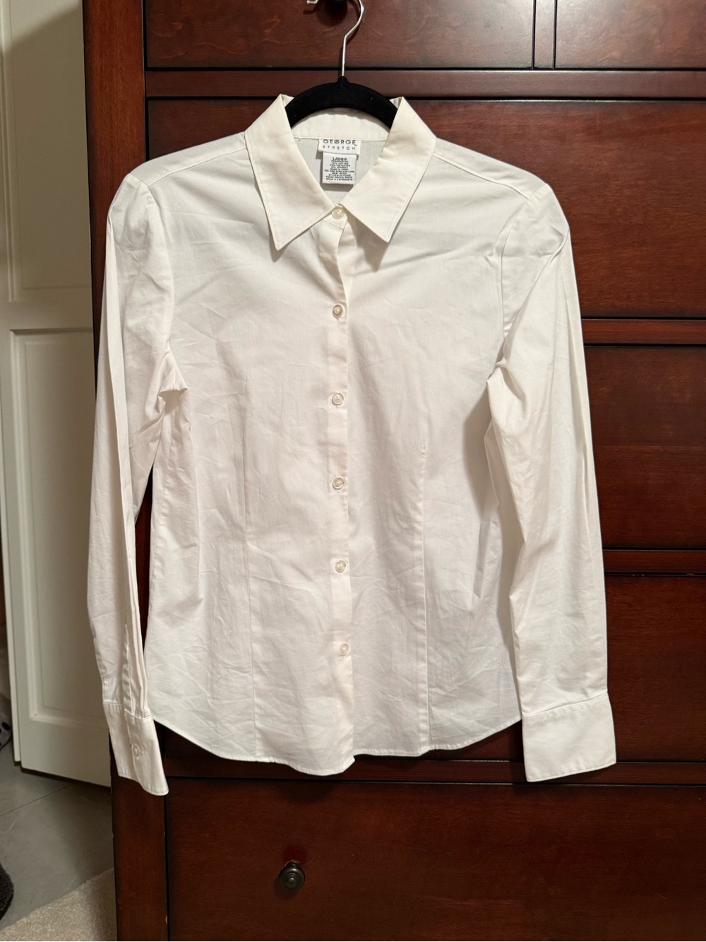 George White Long-Sleeve Button-Down Shirt